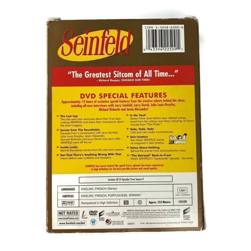 Seinfeld Season 9 DVD Collection - Picture 2 of 6